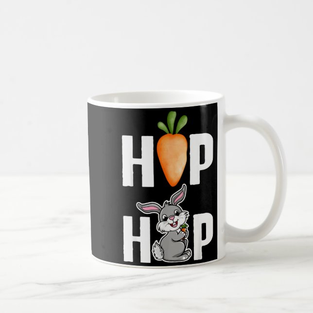 Caneca De Café Designo do Coelho de Páscoa Hip Hop (Direita)