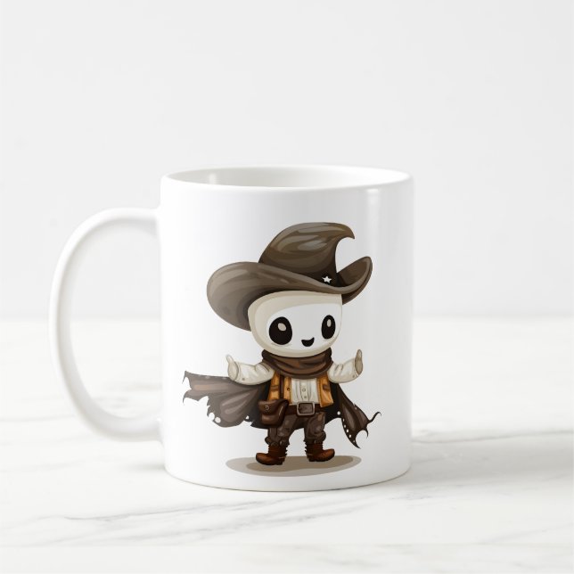 Caneca De Café Designs de Cavaleiro do Fantasma Ocidental (Esquerda)