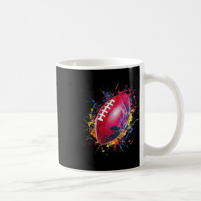 Caneca De Café Designs de futebol. Uni Futebol (Direita)