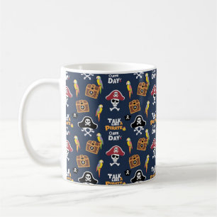 Caneca De Café Designs de Pirata para Aconselhadores Admirantes d