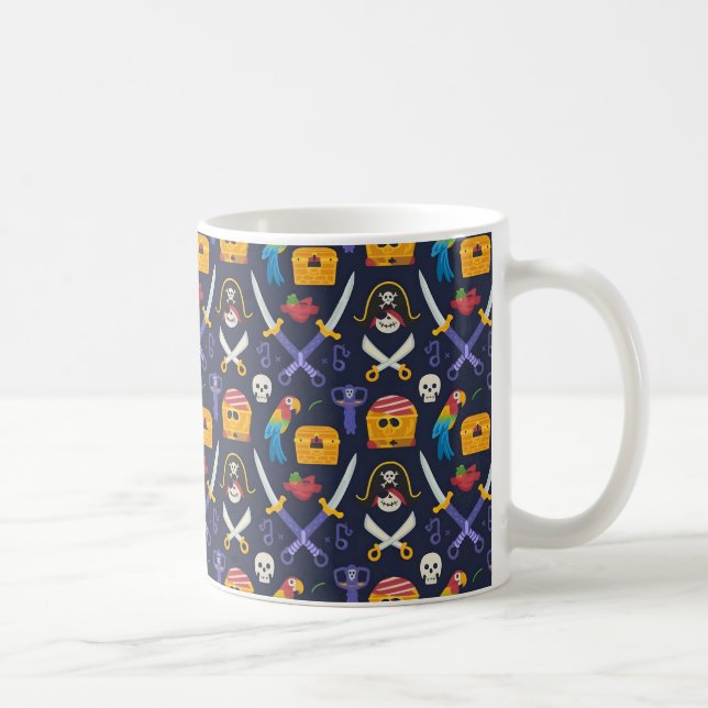 Caneca De Café Designs de Pirata para Aconselhadores Admirantes d (Direita)