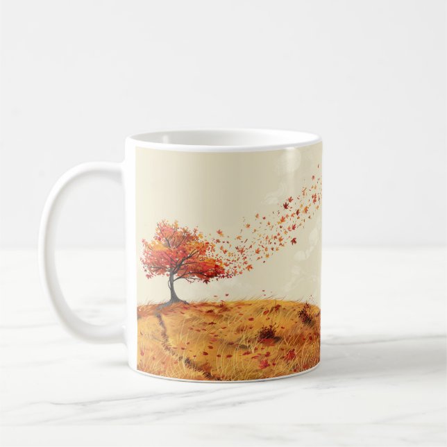 Caneca De Café Designs de tendências, outono (Esquerda)