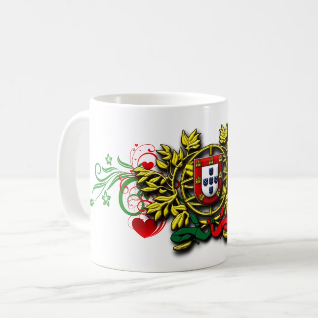 Caneca De Café Designs portuguesas (Frente Esquerda)