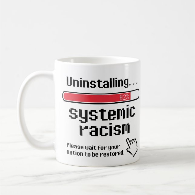 Caneca De Café Desinstalação do Racismo Sistêmico (Esquerda)