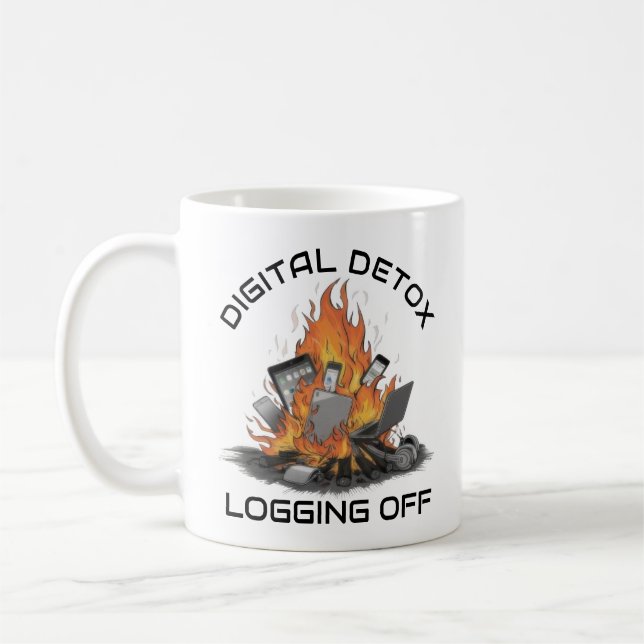 Caneca De Café Desintoxicação Digital (Esquerda)