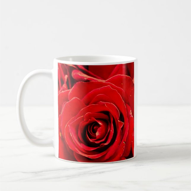 Caneca De Café Desire Red Roses 11oz Classic Mug (Esquerda)