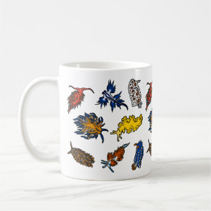 Caneca De Café Desmanchas do Mar Nudibranch