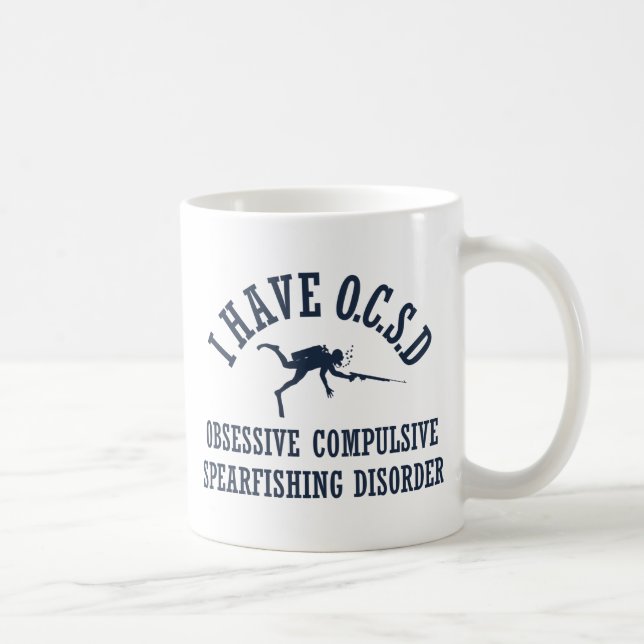 Caneca De Café Desordem obsessionante de Spearfishing (Direita)