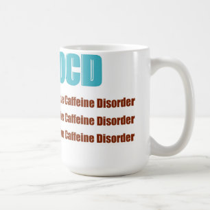 Caneca De Café Desordem obsessiva da cafeína de OCD