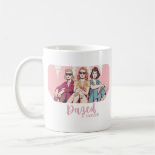 Caneca De Café Desorientada e Comprometida Design Retro Despedida
