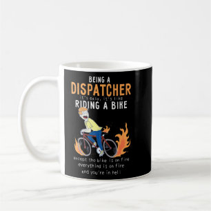 Caneca De Café Despachante Como O Ciclo De Bicicleta De Corrida E