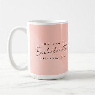 Caneca De Café Despedida de Solteira Personalizada Moderna Nome d