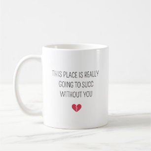 Caneca De Café Despedida Engraçada Colega de Trabalho Indo para o