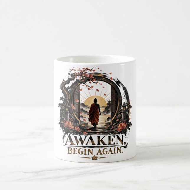 Caneca De Café Despertar Recomeçar Dhammapada (Centro)