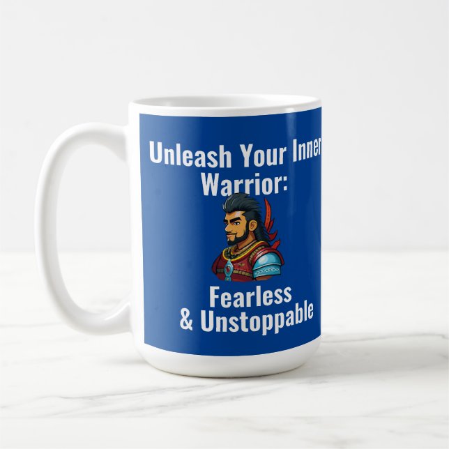 Caneca de Café "Desperte Seu Guerreiro Interior" (Esquerda)