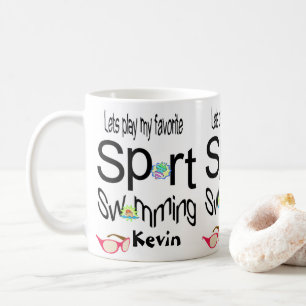 Caneca De Café Desportivos de natação