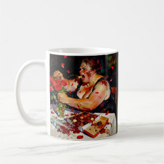 Caneca De Café Desprezo por Rosas Vermelhas – Um Retrato de Raiva