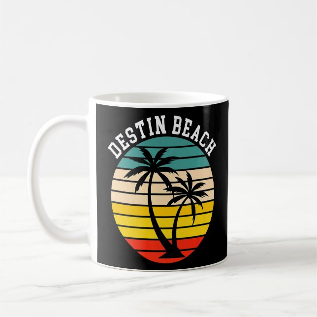 Caneca De Café Destin Beach Florida Souvenir Vacation (Esquerda)