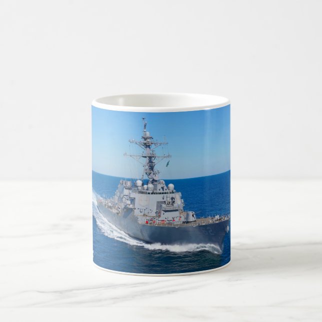 Caneca De Café DESTRUIDOR MÍSICO GUIADO - DDG-62 Mug (Centro)