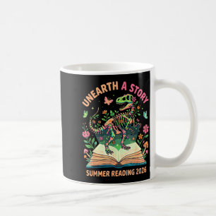 Caneca De Café Desvendar uma História Verão Leitura da Biblioteca