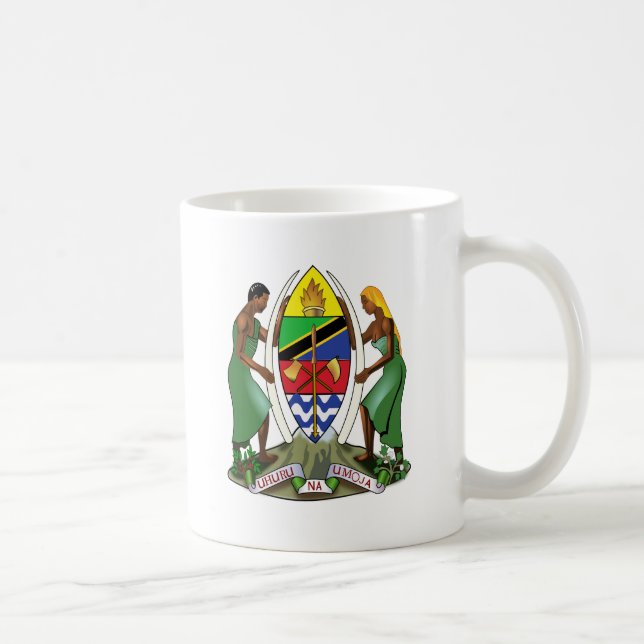 Caneca De Café Detalhe da brasão de Tanzânia (Direita)