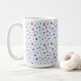 Caneca De Café Detalhes do Natal bonito