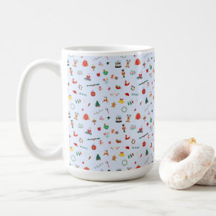 Caneca De Café Detalhes do Natal bonito