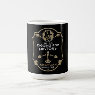 Caneca De Café Detecção de Metais da Guerra Civil Americana
