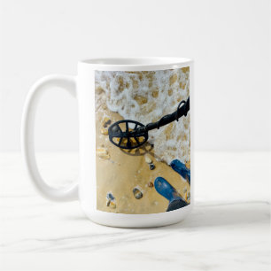 Caneca De Café Detecção de metais de praia - Presente Divertido