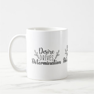 Caneca De Café Determinação das unidades de desejo - Hustle, Gym,