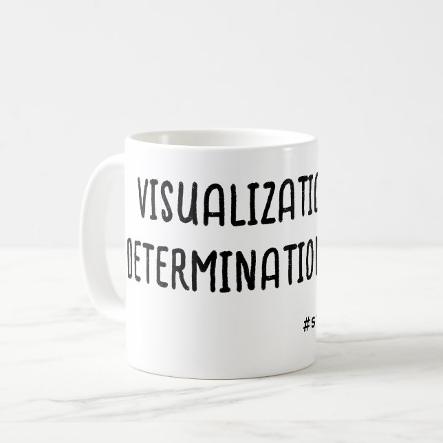 Caneca De Café Determinação do Aluno-Aphantasia Determinação do T (Frente Esquerda)