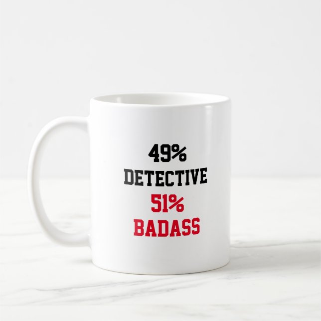 Caneca De Café Detetive Badass (Esquerda)