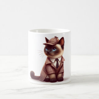 Caneca De Café Detetive Cat