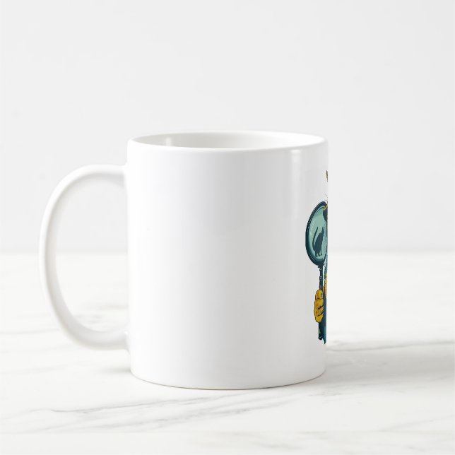 Caneca De Café Detetive Cat Mystery (Esquerda)