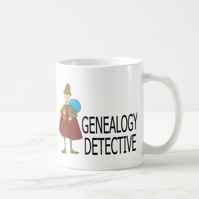 Caneca De Café Detetive da árvore genealógica (Direita)