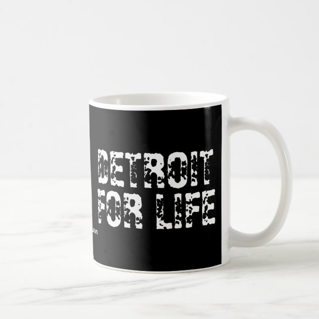Caneca De Café Detroit para a vida (Direita)