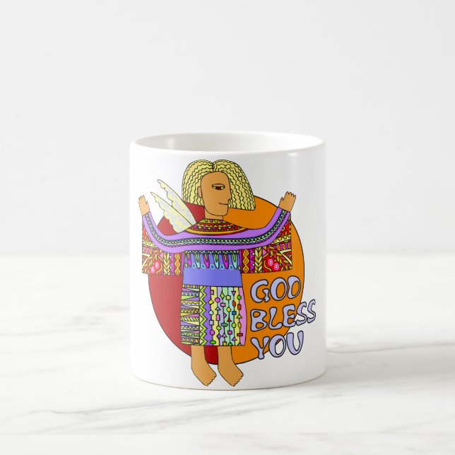 Caneca De Café Deus abençoe (Centro)