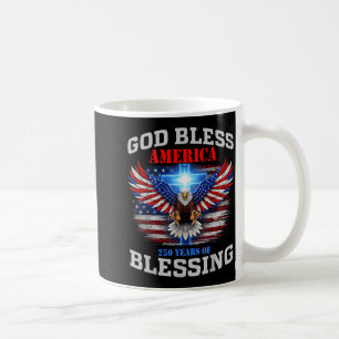 Caneca De Café Deus Abençoe a América 250 Anos de Bênção 1776 202