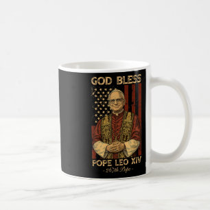 Caneca De Café Deus abençoe Leo Xiv Robert Francis Prevost Amer