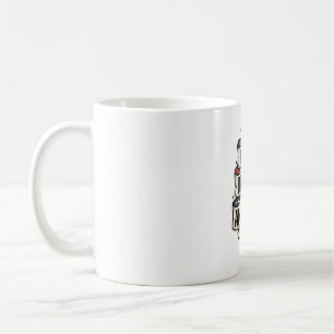 Caneca De Café Deus Abençoe o América Design Vetorial Patriótico