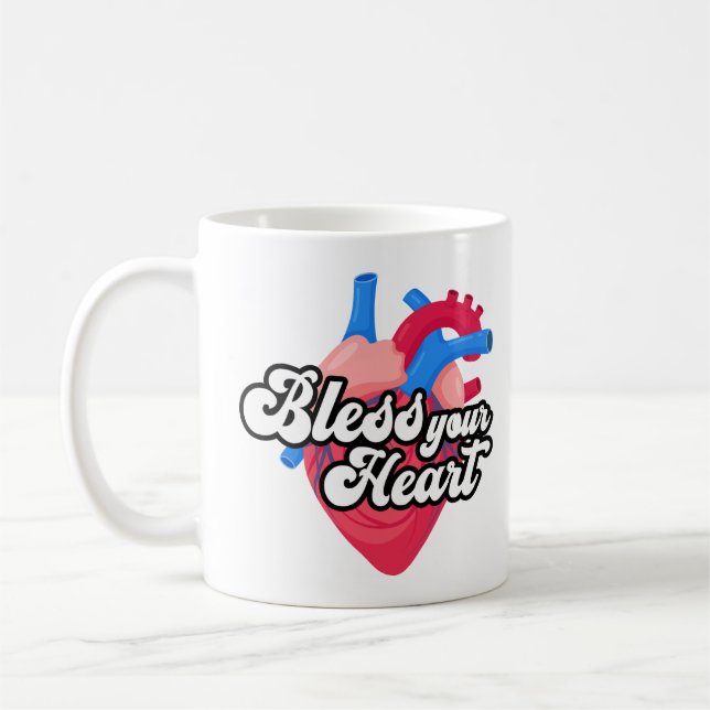 Caneca De Café Deus abençoe seu coração (Esquerda)