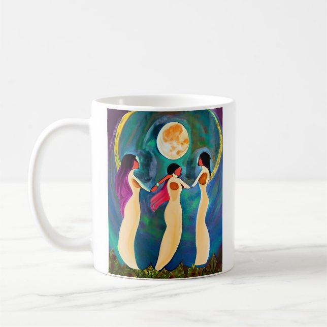 Caneca De Café Deus Abençoe Todos Sob a Lua (Esquerda)