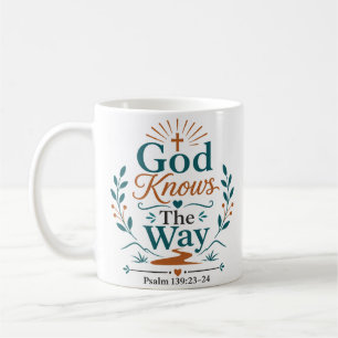 Caneca De Café Deus Conhece o Caminho Citação de Escritura Matina
