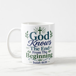 Caneca De Café Deus Conhece o Fim Desde o Início Espiritual