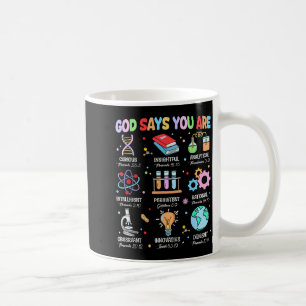 Caneca De Café Deus Cristão Diz Eu Sou Versículo da Bíblia Ciênci