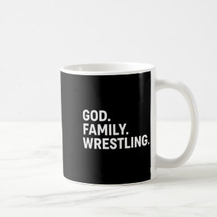 Caneca De Café Deus Cristão. Família. Luta. - Fé Família Luta