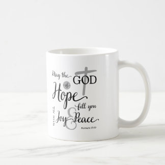 Caneca De Café Deus da Esperança Preencha-o com alegria e paz