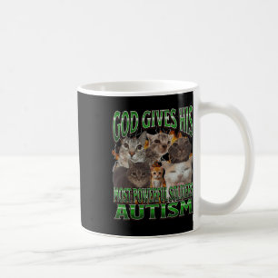 Caneca De Café Deus Dá Seu Meme de Gato Engraçado Mais Poderoso d