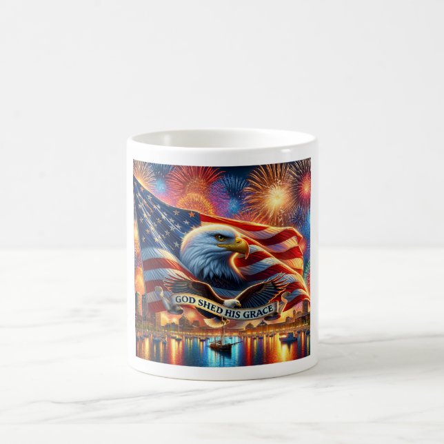 Caneca De Café Deus Deu Sua Graça Palavra - Estados Unidos Fiéis, (Centro)