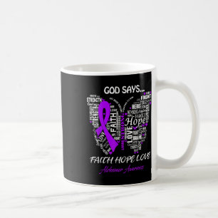 Caneca De Café Deus Diga Fé Esperança Ama Presentes de Consciênci
